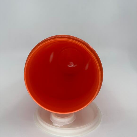 Vintage Tupperware Juice Container w/Lid Flip Up Orange/White Tumbler Pitcher - Picture 2 of 6